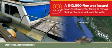 A visual posted on the Canadian Coast Guard's Facebook page, highlighting the MV Dorothy Gale incident.